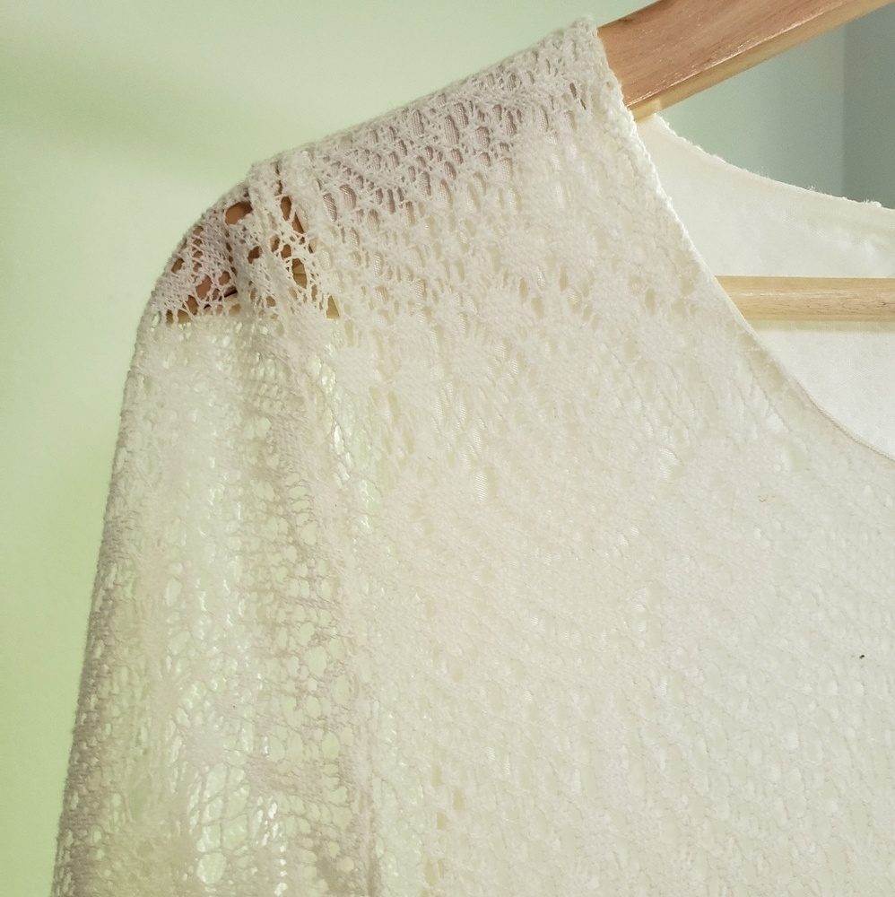 White Lace Swing Dress